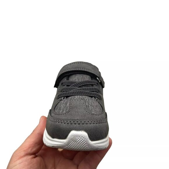 Oshkosh Toddler Boy's Slip-on Casual Sneaker Size 8 Gray Lightweight & Comfy - Picture 6 of 16